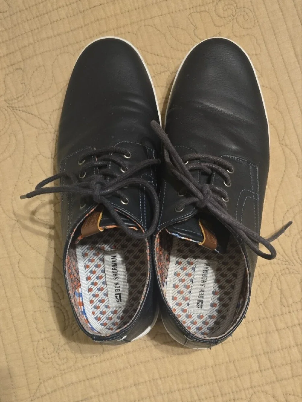 Ben Sherman Black Hybrid Oxford Dress Sneakers Men’s Size 10